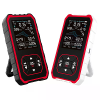 MT80 Luchtkwaliteitsmonitor 10 in 1 CO2 PM2.5 PM10 PM1.0 Formaldehyde TVOC Temperatuurvochtigheidssensor Draagbare Oplaa