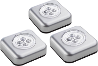 Müller Licht 400136 Kleine mobiele lamp Set van 3 stuks LED Zilver