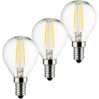 Müller Licht 400293 LED lamp Energielabel E (A   G) E14 Kogel 4 W = 40 W Warmwit Filament / Retro LED 3 stuk(s)