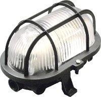 Müller Licht Oval Lamp voor vochtige ruimte E27 Zwart