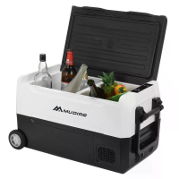 Mudiro 12 Volt Koelkast 12V Auto Koelkast 35L (37QT) 55L (58QT)  4℉~68℉ Vriezer Compressor Koeler 12/24V DC & 100 240V A