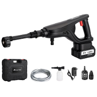 MUDIRO M BW1 3500W Draadloze Hogedrukreiniger met 4.0Ah Batterijen,220Bar 1.32 GPM Borstelloze Motor Draagbare Hogedrukr