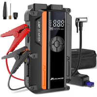 Mudiro M JA1 Auto Startkabel met Luchtcompressor 4000A Piek 150PSI Bandenopblazer 12V Draagbare Voedingspack voor Benzin