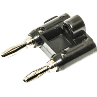 Mueller Electric BU PMDP 0 Banaanstekker Stekker Stift Ø: 4 mm Zwart 1 stuk(s) Piece
