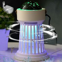 Muggenverdelger 2000mAh met Muziekdoos en Projector Lamp Langdurige Batterij 360 graden Bescherming 3 in 1 Ontwerp Binne