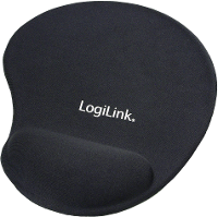 LogiLink ID0027 Muismat met polssteun Ergonomisch Zwart