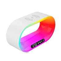 Multi functioneel 3 in 1 LED nachtlampje met APP bediening RGB sfeer bureaulamp Slimme multifunctionele draadloze oplade