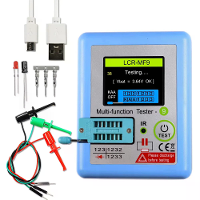 Multi functionele LCR MF9 transistor tester TFT diode triode capacitantiemeter LCR ESR NPN PNP MOSFET IR tester voor tes