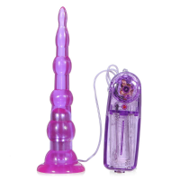 Multi Speed Waterproof Beaded Butt Plug Female Anal Vibrator