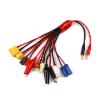 Multifunction Balance Charging Cable Xt60 Xt90 T Plug Ec5 Jst Jr Futaba Plug Adapter