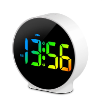 Multifunctionele compacte LED digitale wekker met dubbele wekker Snooze 12/24 uurs display Verstelbare helderheid en dub
