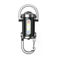 Multifunctionele Mini LED Sleutelhanger Zaklamp met UV Licht USB Oplaadbaar Waterdicht LED Sleutelhanger Praktische Insp