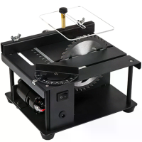 Multifunctionele Mini Taakkaaf KitBenchtop Zaag met Bladhefmechanisme 0 90° Snijsnelheid 7 standen Controle voor DIY Hob