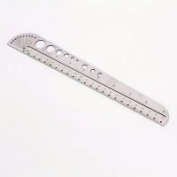 Multifunctionele RVS Profiel Liniaal Protractor Kompas 201 RVS Precis meetgereedschap voor ontwerpers en ambachtslieden