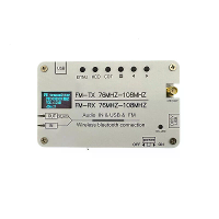 Multifunctionele Stereo FM zender 76MHz 108MHz Frequentiebereik Bluetooth Audio ontvanger Lithiumbatterij AUX USB ingang