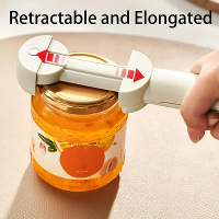 Multifunctionele Uittrekbare Flesopener Handheld Verstelbare RVS Blikopener Zwakke Hand Flesopener Multifunctionele Keuk