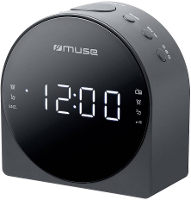 Muse M 185 CR FM Wekkerradio AUX Grijs