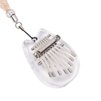 Muspor Draagbare Duim Piano Kristal Mini Kalimba Instrument 8 Toetsen Mini Duimpiano Muziekinstrument Voor Beginner Muzi