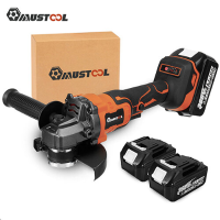 MUSTOOL 1600W 388VF 125mm Rubber + ABS + Staal Oplaadbare Lithium Batterij Technologie Borstelloze Haakse Slijper