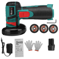 MUSTOOL 18VF 3 Slijpschijven + Handschoenen + Kleine Moersleutel!!!!! Nieuwe kartonnen verpakking Mini borstelloze haaks