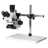 MUSTOOL 24MP 4K 1080P HDMI Video Camera Simul Focal 3.5X 100X Continuous Zoom Stereo Trinocular Microscope CTV Adapter B