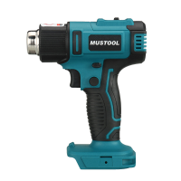 MUSTOOL 2500W 18V 650℃ 550L/min heteluchtpistool met traploze snelheidsschakelaar Gebruikt voor solderen, lassen van pvc