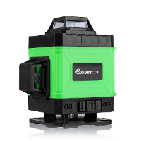 MUSTOOL 4D 16 Lijn Groene Laserwaterpas IP54 Zelfnivellerend 4000mAh Batterij Touchscreen voor Binnen /Buitenconstructie