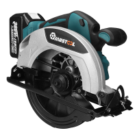 MUSTOOL 7inch Borstelloze Elektrische Cirkelzaag Handvat Draadloze Elektrische Zaag Power Tools Snijmachine Voor Makita