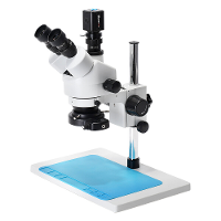 MUSTOOL 7X 45X Binoculaire Stereo Microscoop Vergrootglas Stand 2K Microscoop Camera Voor Telefoonreparatie Soldeerwerk