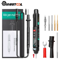 MUSTOOL A008 Digitale Multimeter Auto Sensor Pen 6000 Telt Contactloze Spanningstester VA Kleur Omgekeerd Scherm