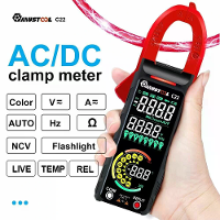 Mustool C22 digitale klemamper 400A Hoge nauwkeurigheid AC/DC stroommeting met live draadherkenning NCV inductie detecti