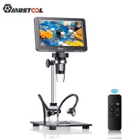 MUSTOOL DM9 Pro HDMI compatibele digitale microscoop 7'' IPS scherm microscopen 1200X volledig munstzicht 16MP professio