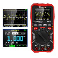 MUSTOOL MT10A Intelligent Grafische Digitale Oscilloscoop Multimeter 2 in 1 met 2.4 Inch Kleurenscherm 1MHz Bandbreedte