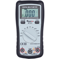 Mustool Mt833 2000 Counts Auto Ranging Digital Multimeter Dc Current Frequency Capacitance Resistance Diodes Transistor Audible Continuity Tester
