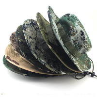 Muxincamp Outdoor Fisherman Hat Military Ben Nepalese Jungle Rounded Edges Bucket Hat