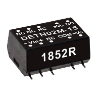 MW Mean Well DETN02N 05 DC/DC convertermodule 200 mA 2 W Aantal uitgangen: 2 x Inhoud 1 stuk(s)