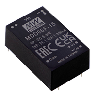 MEAN WELL MDD06F 05 DC/DC converter, print 600 mA 6 W Aantal uitgangen: 2 x Inhoud 1 stuk(s)
