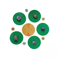 MWO Deeltijd Oscillatie Schijf Multi golf Oscillator Antenne Pure Koper Goud geplateerde Gezondheid Sieraden Cel Resonan