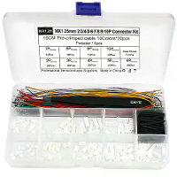 MX1,25MM Connector Kit Vooraf Gekrompen Kabel 15CM 10 Kleuren 2 10 Pin Behuizing Krimpkous Elektronica Prototyping Draad