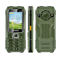 MXMID Q6000 Mini 2G GSM 2,4 inch Dual SIM Kaart 1800mAh FM Grote Knoppen Dual LED Zaklampen Type C Mobiele Telefoon