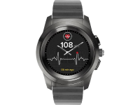Smartwatch MyKronoz ZETIME ELITE REGULAR Kleur behuizing: Zwart/RVS Kleur armband: Zilver