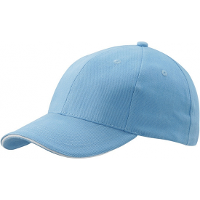 Baseball cap van 100% katoen   Lichtblauw   voor volwassenen   petjes