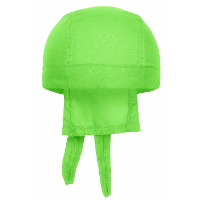 Myrtle Beach Hoofd bandana/zonnepet   lime groen   voor volwassenen