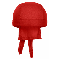 Myrtle Beach Hoofd bandana/zonnepet   rood   voor volwassenen
