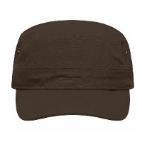Leger/army pet voor volwassenen   donkerbruin   Militairy look rebel cap