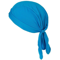 Myrtle Beach sport bandana   aqua blauw   hoofddoek   polyester   volwassenen