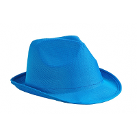 Trilby feesthoedje   blauw   voor volwassenen   voordelige carnaval party hoeden
