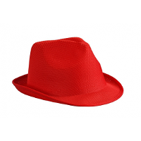 Trilby feesthoedje   rood   voor volwassenen   voordelige carnaval party hoeden
