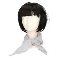 Myrtle Beach verkleed bandana/sjaaltje   lichtgrijs   kleuren thema