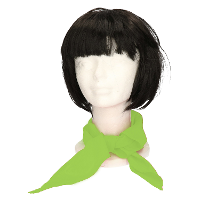 Myrtle Beach verkleed bandana/sjaaltje   lime groen   kleuren thema